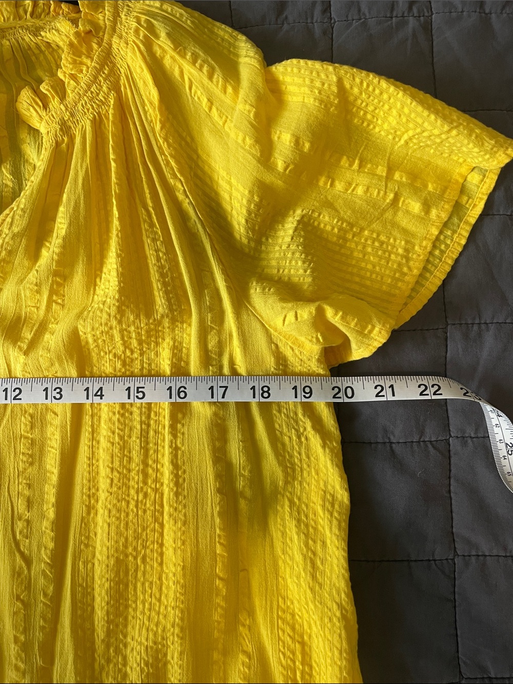 J. Crew Yellow Tiered V-Neck Summer Dress - Picture 2 of 8